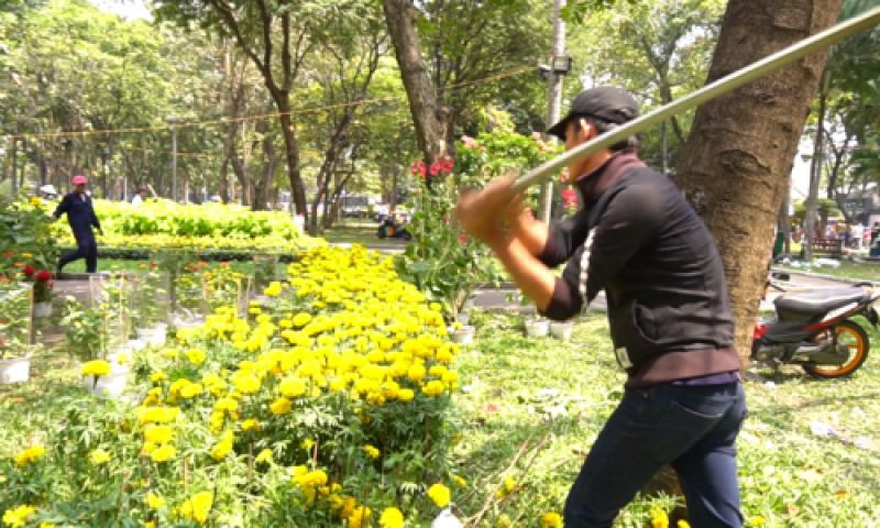 The whole society has to join hands to sell melons and onions The whole society has to join hands to sell melons and onions